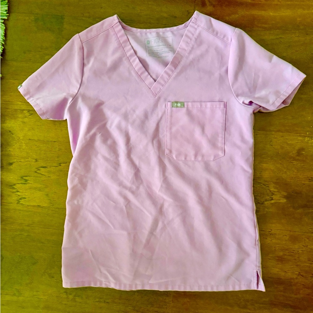 FIGS Scrub Top  XS Catarina One Pocket Short Sleeve DUSK